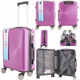 T-HC-US-1830 DARK PURPLE CABIN-SIZE EASYJET TRAVEL TROLLEY SUITC