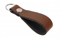 BROWN LEATHER KEY RING