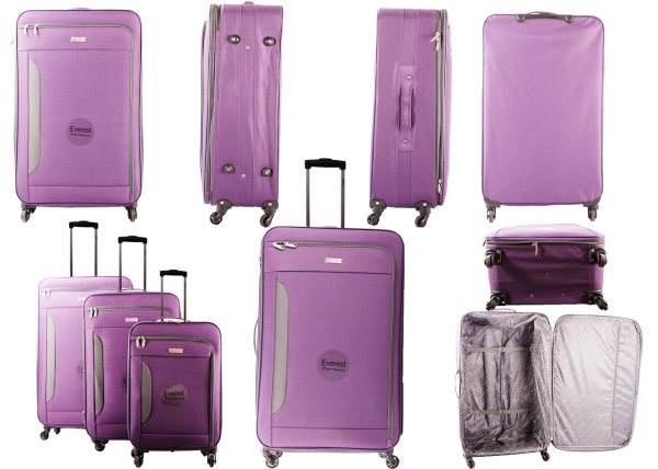 EV-439 Plum (Set of 3) Travel Trolley