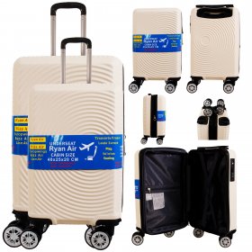 T-HC-US-1630 BEIGE SET OF 2 RYAN AIR, ALSO OVERHEAD CABIN-SIZED