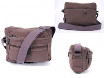 2558 Purple Multi Portrait X-Body Bag With Top Zip, 3 Front