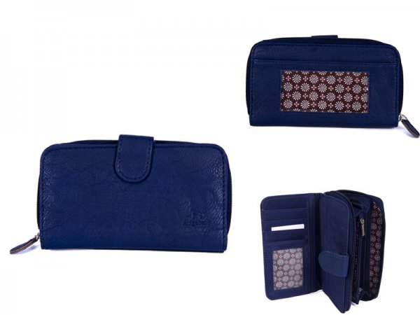 JBPS118 NAVY PURSE WITH POP FRONT & 1 ZIP