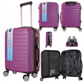 T-HC-US-1832 DARK PURPLE UNDERSEAT CABIN-SIZE EASYJET TROLLEY SU