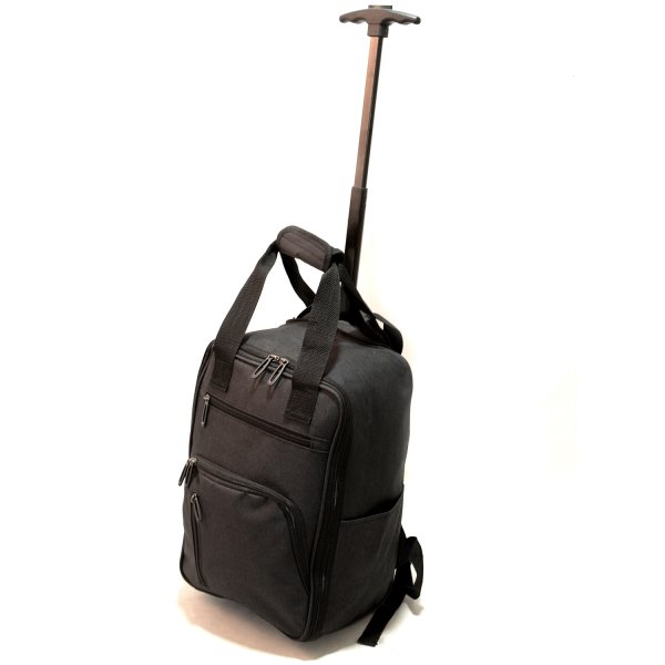 TR-R-002 BLACK WHEELED RYANAIR UNDERSEAT CABIN BAG