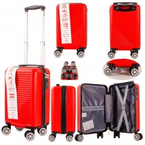 T-HC-US-04 RED 15.7'' UNDERSEAT CABIN-SIZE TROLLEY SUITCASE