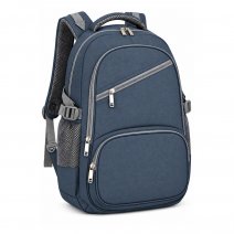 2596 Navy/Light Grey Denim Look Backpack