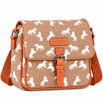 LL-7388 Brown Horse Printed Shoulder Bag (New)