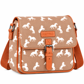 LL-7388 Brown Horse Printed Shoulder Bag (New)