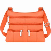 907 Orange Leather/PU Crossbag (New) 907 Orange Leather/PU Crossbag (New)