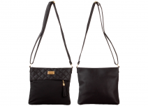 JBFB349 Black Square Shoulder Bag w/ Tassel