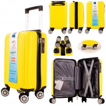 T-HC-US-03 YELLOW 15.7'' UNDER-SEAT CABIN-SIZE TRAVEL TROLLEY
