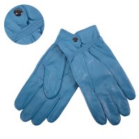 8910 BLUE LEATHER GLOVES LARGE
