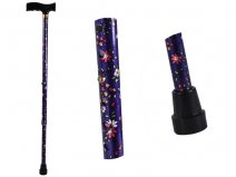 2880 PURPLE PATTERNED ADJUSTABLE WALKING STICK