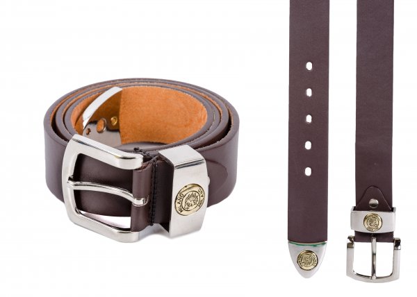 2752 1.5" MILANO BROWN BELT WITH TIP MEDIU,