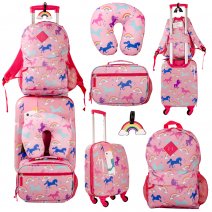 TC-1021-UNIC UNICORN SET OF 5 KIDS LUGGAGE SET