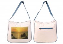 3423 MICRO FIBRE BEACH BAG WITH TOP & BACK ZIP