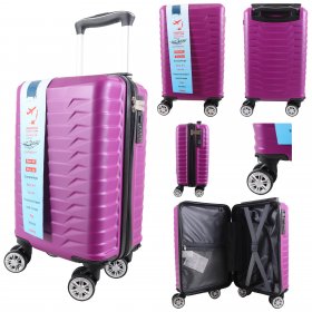 T-HC-US-1627 DARK PURPLE RYAN AIR CABIN-SIZED TROLLEY SUITCASE