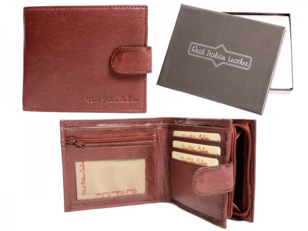 1180 WINE RED ITALIAN LEATHER WALLET