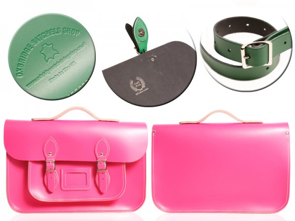 15 PINK MAGNETIC SATCHEL W/HANDLE