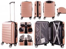 T-HC-C-06 ROSE GOLD 20'' CABIN SIZE TRAVEL TROLLEY SUITCASE