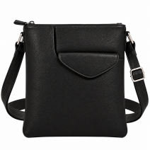Bodybag Black Italian Leather (New)