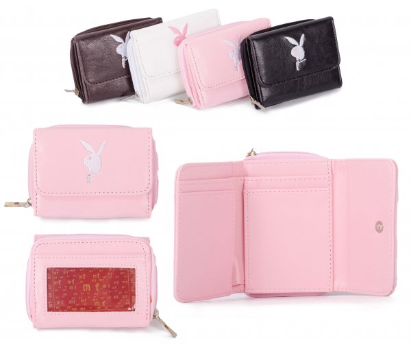 PU-1A PINK RABBIT PURSE W/ZIP