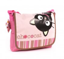 CHOC6484 BAG -Kids Messenger Bag Courier Pink Chococat Sawri