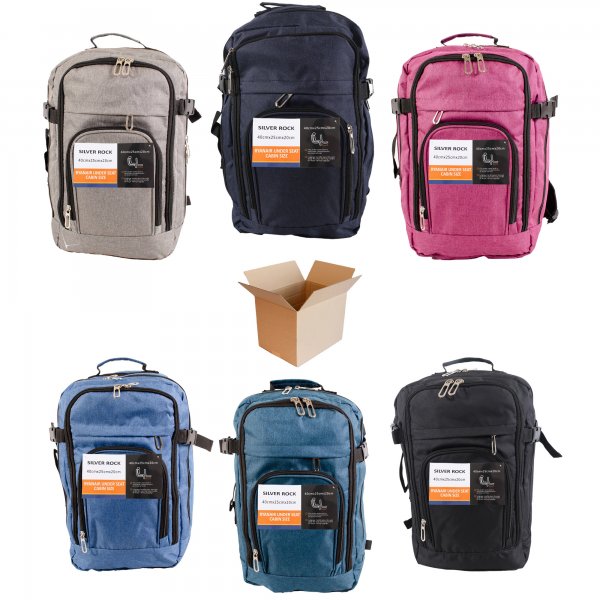 BP118 ASSORTED BOX OF 35 RYANAIR UNDERSEAT BACKPACKS