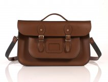 RL15 BRIEFCASE ENGLISH CHESTNUT BROWN