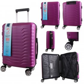 T-HC-US-1827 DARK PURPLE CABIN-SIZE EASYJET TROLLEY SUITCASE
