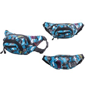 8042 BLUE/GREY ARMY PATTERN WAIST BAG