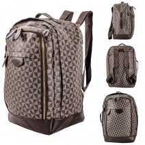 JBBP289 BLACK PRINT PU BACKPACK