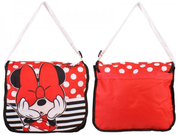 DMM-8074 - Kids Shoulder Bag Messenger Red w Dots Minnie Disney