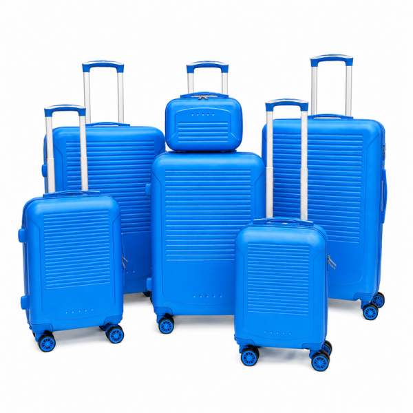 T-HC-716 SET OF 6 Blue Premium Hard Shell Suitcases