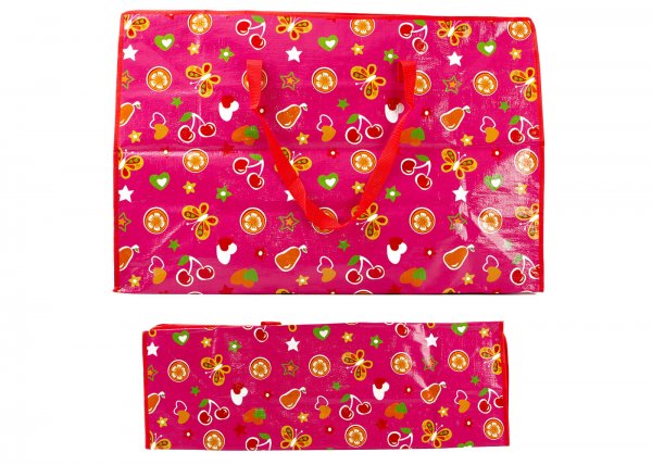 LL-SB3 BUTTERFLY AND FRUIT REUSABLE SHOPPING BAG