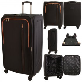 AR721 BLACK TRAVEL TROLLEY
