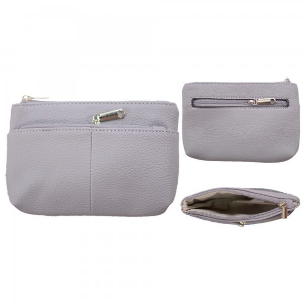 7285 LIGHT MUAVE PURSE FAUX LEATHER