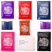 1501 BOX OF 12 GRAINED PU PASSPORT HOLDER