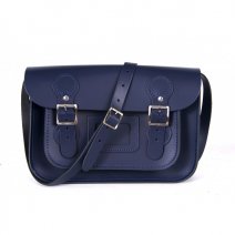 11 CIRCLE NAVY BLUE SATCHEL