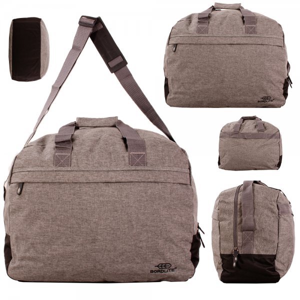 JBTB87B GREY/BLACK HOLDALL CABIN TRAVEL BAG