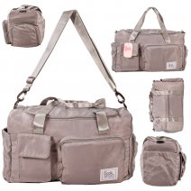 JBSH007 GREY HOLDALL TRAVEL/CABIN/GYM BAG