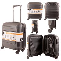 JB2055-16" BLACK UNDERSEAT CABIN TROLLEY SUITCASE