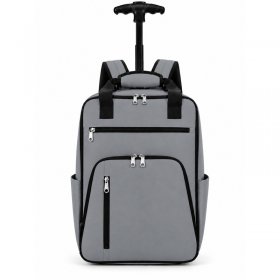 TR-E-TA-002 Grey Underseat Travel Trolley Bag