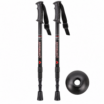 2890-Pair Black Anti-Shock Trekking Poles (New)