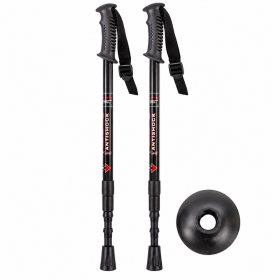 2890-Pair Black Anti-Shock Trekking Poles (New)