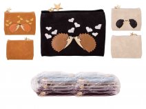 CP07 HEDGEHOG APPLIQUE MINI PURSE PACK OF 12