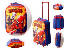 14761-91832 NAVY PREMIUM FABRIC STD FOLDING TROLLEY SPIDERMAN