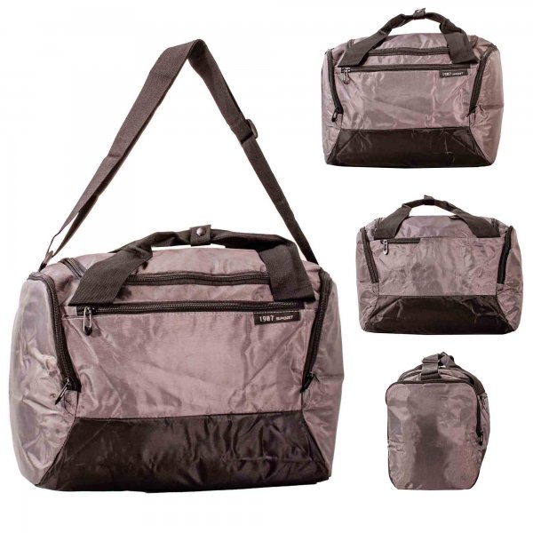 JBSB17 GREY HOLDALL TRAVEL GYM BAG