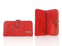 4635 16cm Econ. Patch Purse with Back Pass Pocket RED