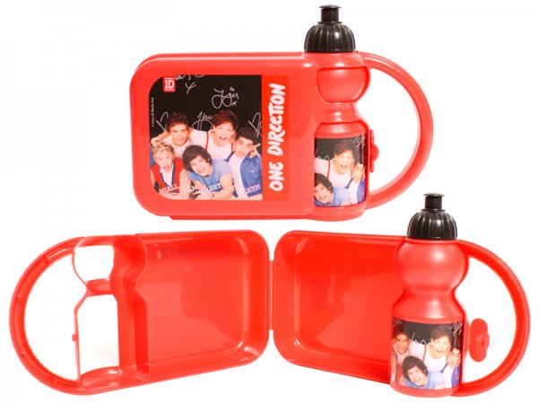 112501-F58307 Kids Lunchbag Box Red OneDirection